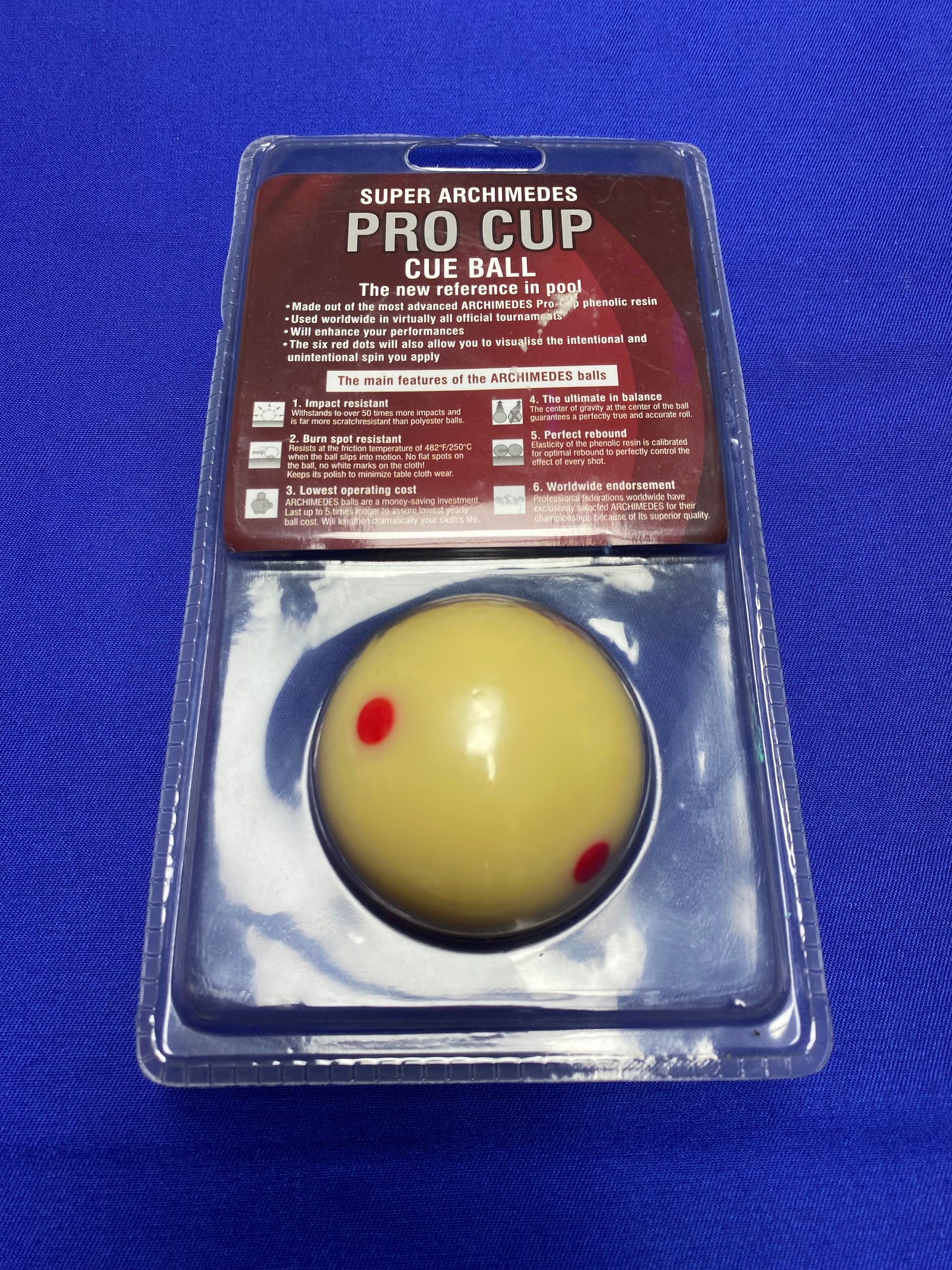 Boule blanche billard ARCHIMIDES